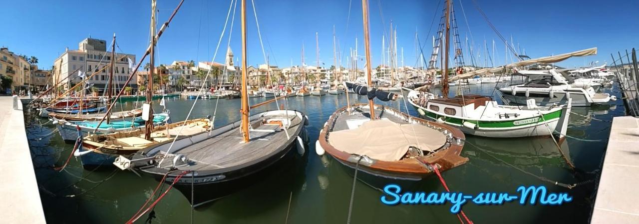 Grand T3 Lumineux Spacieux Propre, Tout Confort, Parking, Ascenseur, Emplacement Central Unique, Port-Commerces-Mer Et Plages A Pied, Location Du Samedi Au Samedi Sanary-sur-Mer Exteriör bild